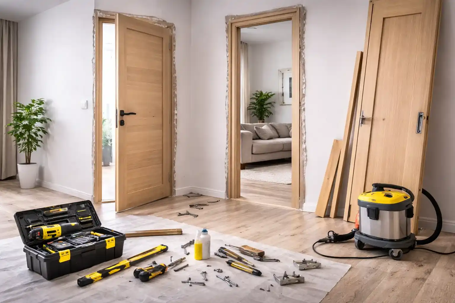 Установка дверей